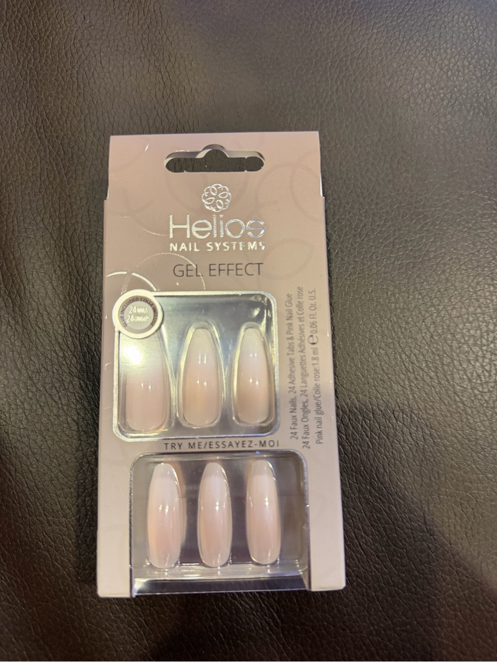 Gel Effect Press-On Nails in Pale Pink